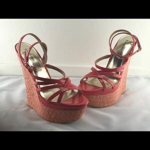 New Bebe Nori Wedges Size 9